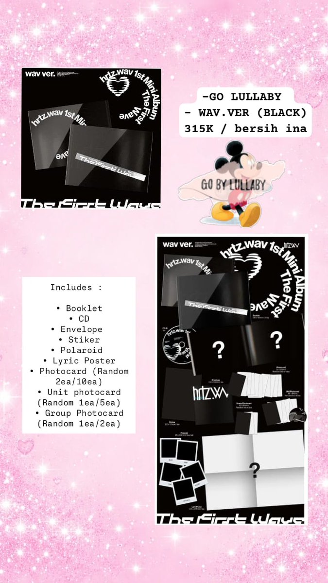 riasygrio's tweet photo. #WTS OPEN PO ALBUM HRTZ.WAV THE FIRST WAVE

- Wav ver (black) 315k DP 100k bersih Ina
- Hrtz ver (white) 315k DP 100k bersih Ina
- Wav &amp; Hrtz ver (Set) 615k bersih Ina
- Slogan ver 355k bersih Ina

join go : https://t.co/y5lD7TfnOE https://t.co/OjBb2ZT0ms
