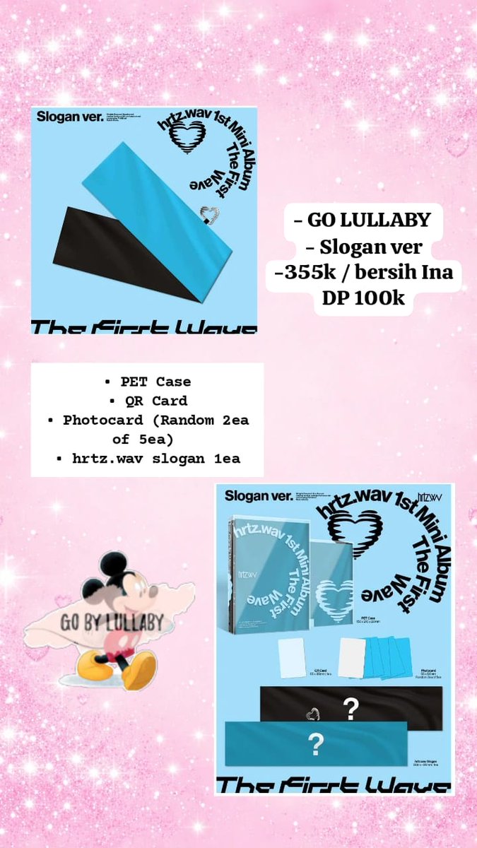 riasygrio's tweet photo. #WTS OPEN PO ALBUM HRTZ.WAV THE FIRST WAVE

- Wav ver (black) 315k DP 100k bersih Ina
- Hrtz ver (white) 315k DP 100k bersih Ina
- Wav &amp; Hrtz ver (Set) 615k bersih Ina
- Slogan ver 355k bersih Ina

join go : https://t.co/y5lD7TfnOE https://t.co/OjBb2ZT0ms