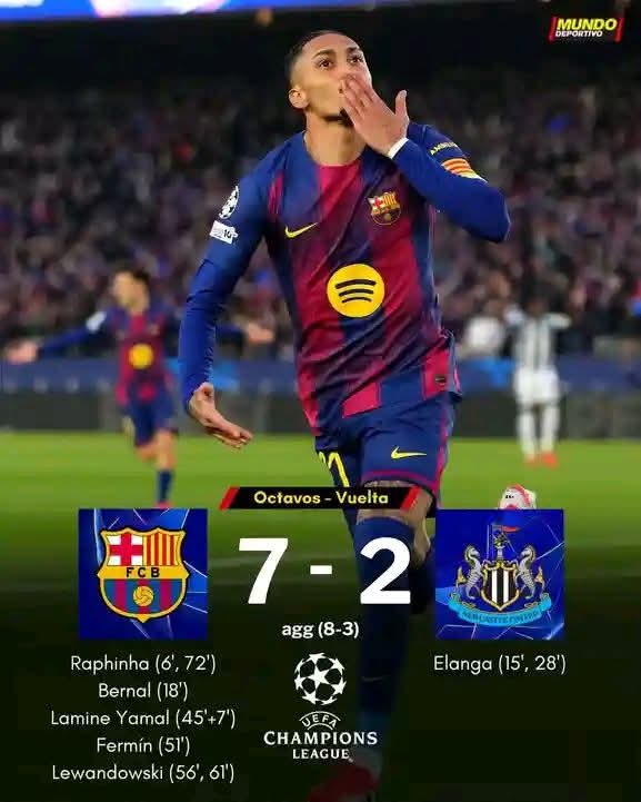 برشلونة الي ربع نهائي لكأس رابطة الابطال الاوروبية