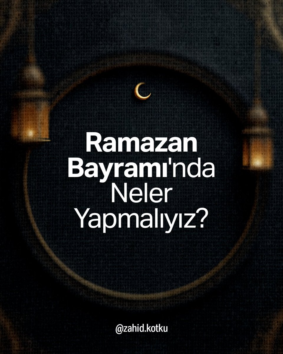 zahid_kotku's tweet photo. Ramazan Bayramı'nda Neler Yapmalıyız?

1. Anne ve babamızı ziyaret edelim,
2. Mezar ziyareti yapalım,
3. Akrabalarımızı ziyaret edelim,
4. Birbirimizin kusurlarını affedip,  haklarımızı helal edelim.
5. Hediyeleşelim. Çünkü hediyeleşmek; sevgi bağlarını artırır, rızkın bolluğuna ve ömrün uzun olmasına vesile olur. 🤍

#MehmedZahidKotku #RamazanBayramı