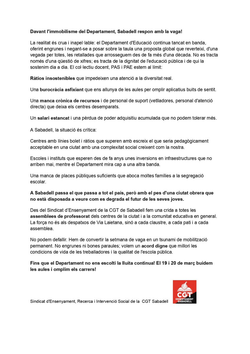 CGT Ensenyament Sabadell tweet media