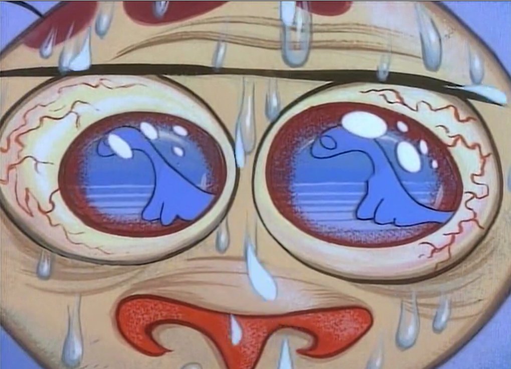 radiodormouse's tweet image. Nickelodeon initially rejected both Space Madness and Stimpy’s Invention due to their psychological horror or "psychodrama" elements. Kricfalusi argued strongly to get both approved. They went on to become among the most acclaimed of the show. #AnimationHistory #RenAndStimpy
