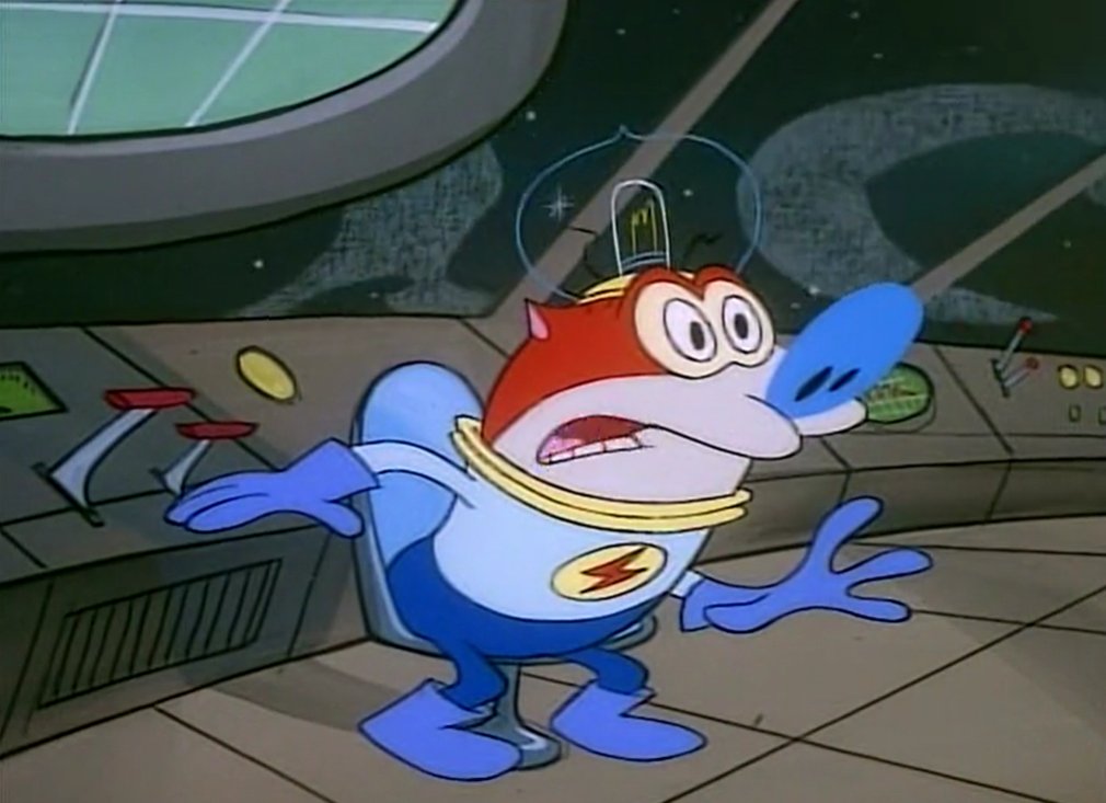 radiodormouse's tweet image. Nickelodeon initially rejected both Space Madness and Stimpy’s Invention due to their psychological horror or "psychodrama" elements. Kricfalusi argued strongly to get both approved. They went on to become among the most acclaimed of the show. #AnimationHistory #RenAndStimpy