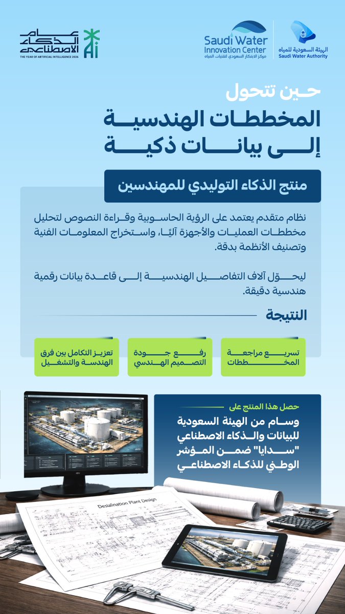 مركز الابتكار السعودي لتقنيات المياه tweet media