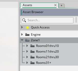 The First Assembly is almost complete. I've decided on a plot structure for the demo, did an estimate of remaining work with a categorical todo-list of each item. Now, I'm finishing things up today with an empty room for every projected room of the demo.