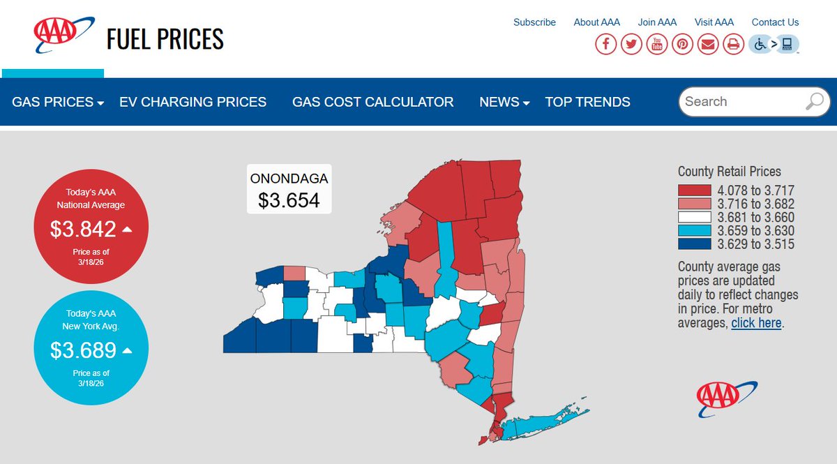 JGenselPE's tweet photo. @AwesomeNewsom Even NY is about $2/gal cheaper: https://t.co/drlTsym3Mi
