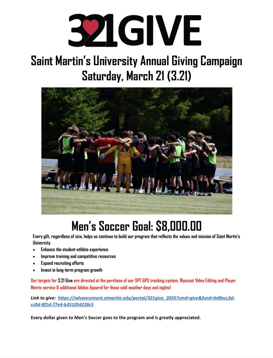 Saint Martin's Men's Soccer tweet media
