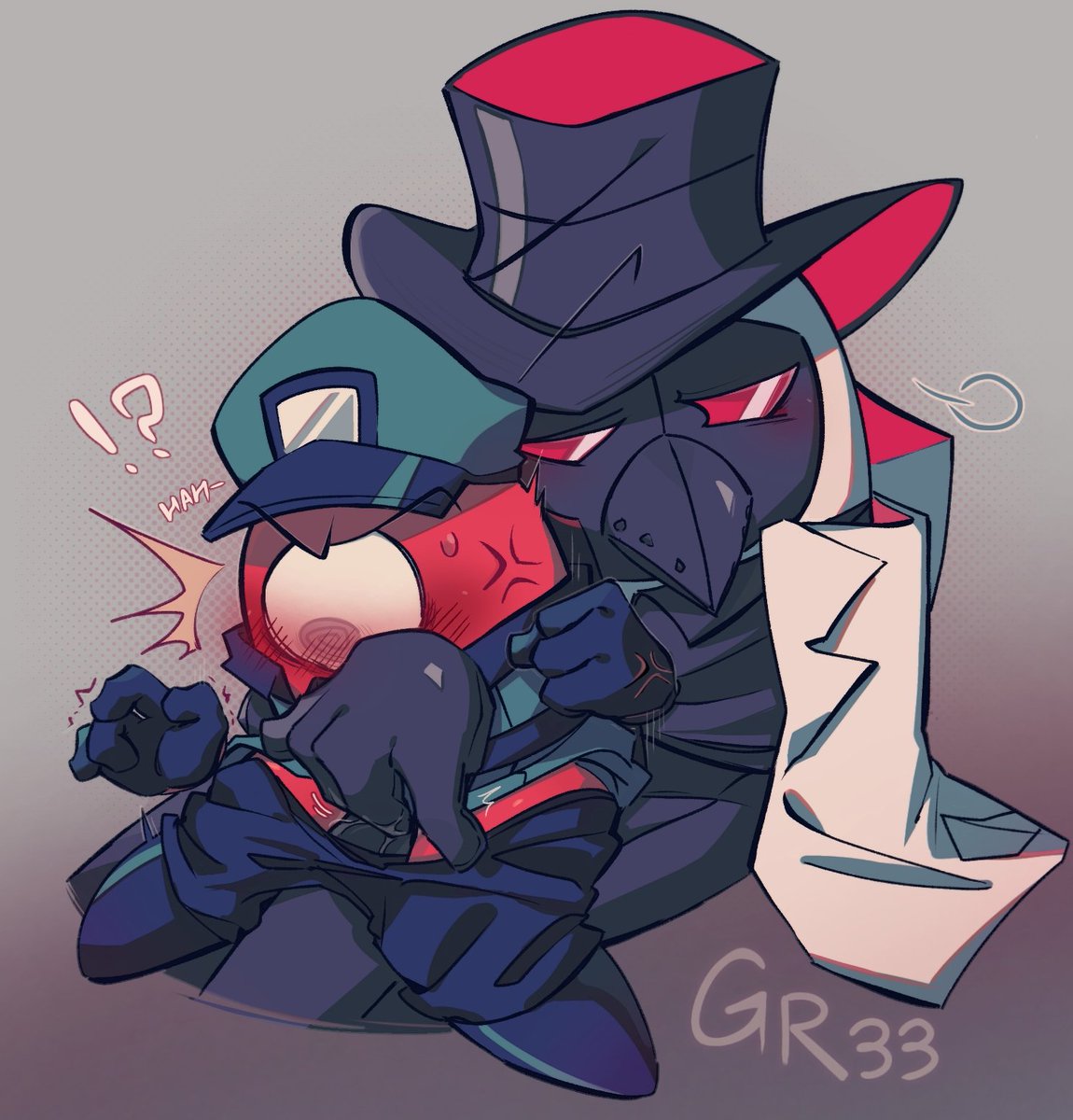 事實證明我細化可能還不如我直接上純色，一直在畫Crimson和鳥嘴
我會被他們討厭🫴（各種意義上）