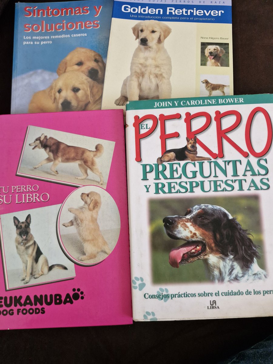 Alguna persona amante de los perros o que trabaje en algo relacionado y le interesen estos libros solo me avisa.