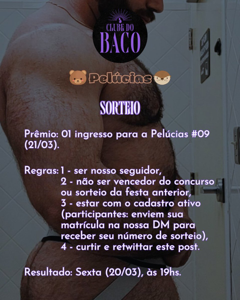 clubedobacobr's tweet photo. 🚨Sorteio🚨

Participe e concorra a 01 ingresso para a festa

👇🏾Regras abaixo!👇🏾 https://t.co/nip03Z1kin