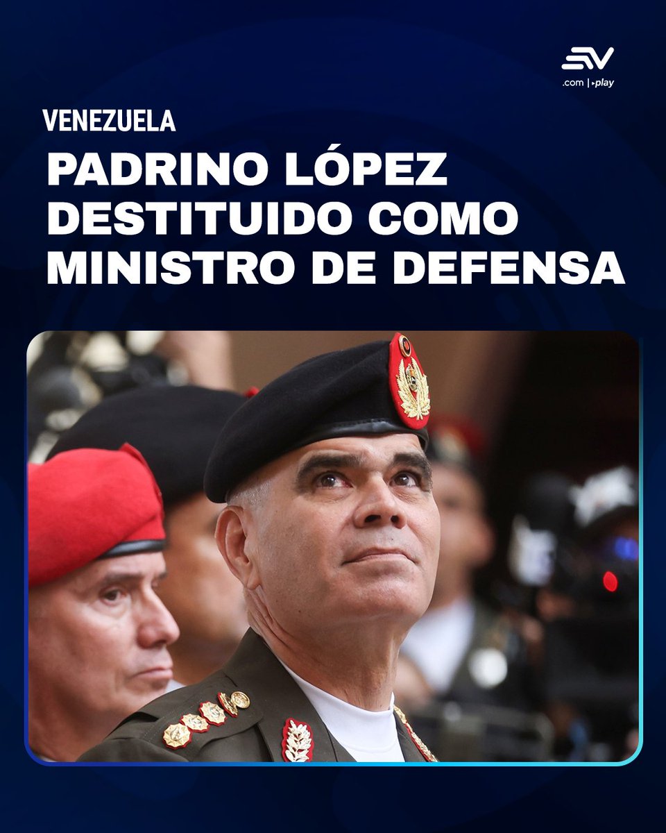 La presidenta encargada de #Venezuela, Delcy Rodríguez, anunció la destitución de Vladimir Padrino López, quien ocupó el cargo de ministro de Defensa durante más de una década. 👉 bit.ly/40AKe3t