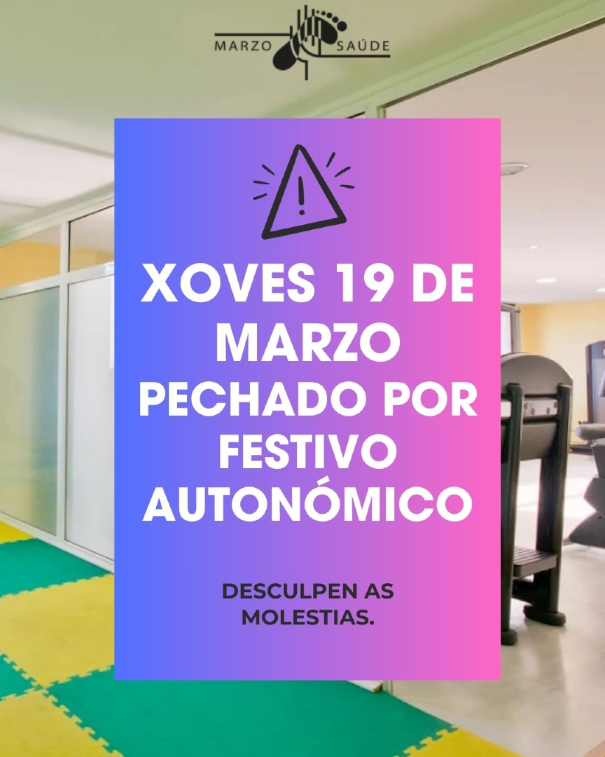 marzosaude's tweet photo. Este xoves 19 de marzo, en Marzo Saúde permaneceremos pechados por festivo autonómico.
Volveremos co noso horario habitual ao día seguinte e con ganas de seguir coidándovos coma sempre.
Grazas pola vosa comprensión 💙 https://t.co/fpah6UOfQ5