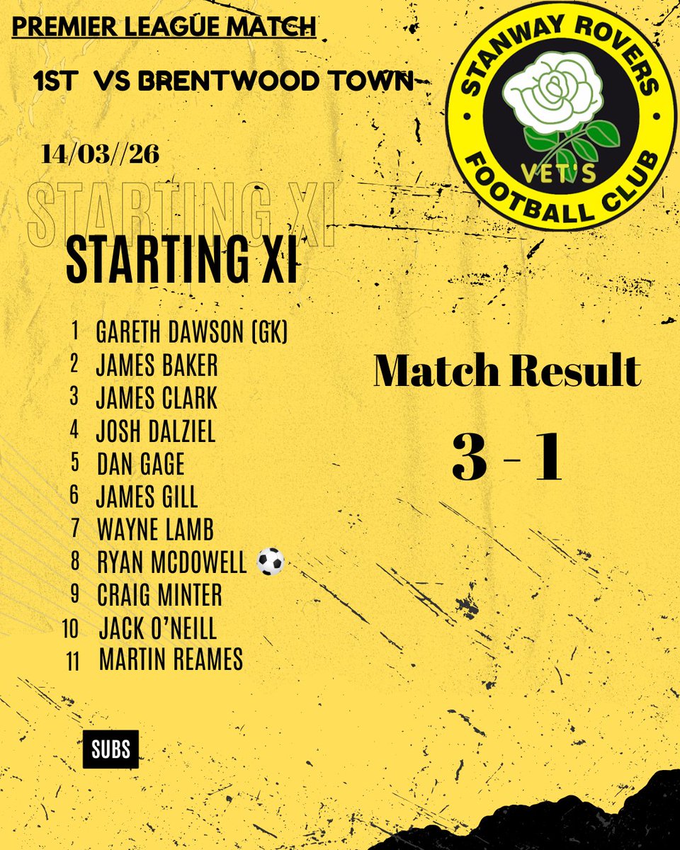 Stanroversvets's tweet photo. Saturday's Result's 🟡⚫️ https://t.co/dGpZQbKi8m