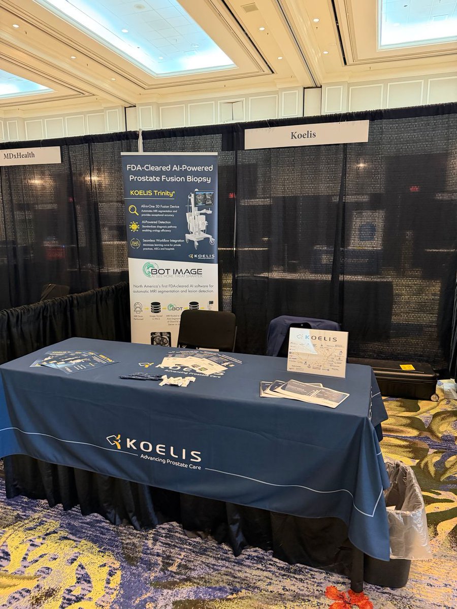 KoelisBx's tweet photo. We are LIVE at the Southeastern Section AUA in Río Grande, Puerto Rico today through Friday. Stop by the booth to meet the team to learn more about our Koelis Trinity® 3D MRI fusion biopsy system!
➡️ Full schedule: https://t.co/EIL7Wri9st https://t.co/2x6CHghuv4