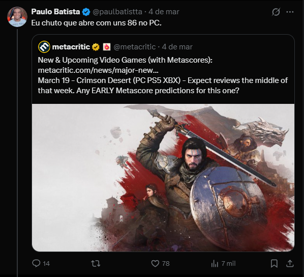 Paulo Batista tweet media