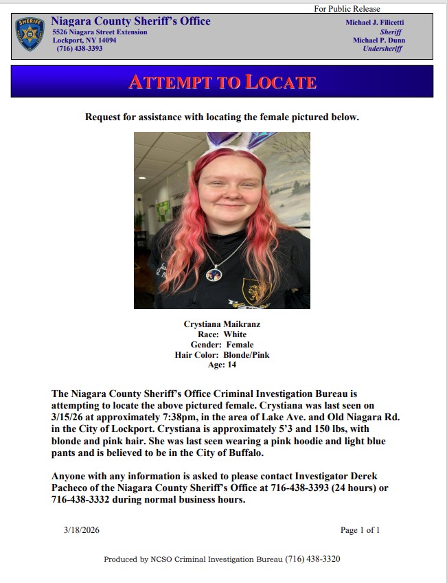 Niagara Sheriff tweet media