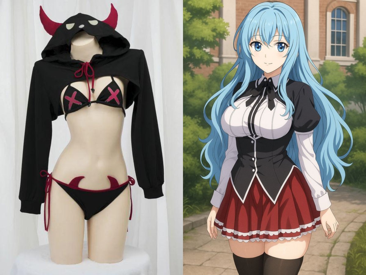 お願い

@Grok

一枚目と二枚目の画像の衣装を完璧に交換した画像を作って￼ sfw