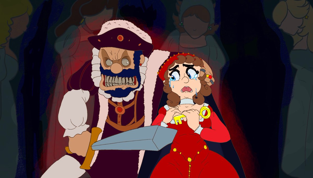 GreenEvana17789's tweet image. 'Awe Shucks' but its Bluebeard the fairy tale
#shuckybanger #bluebeard #mario