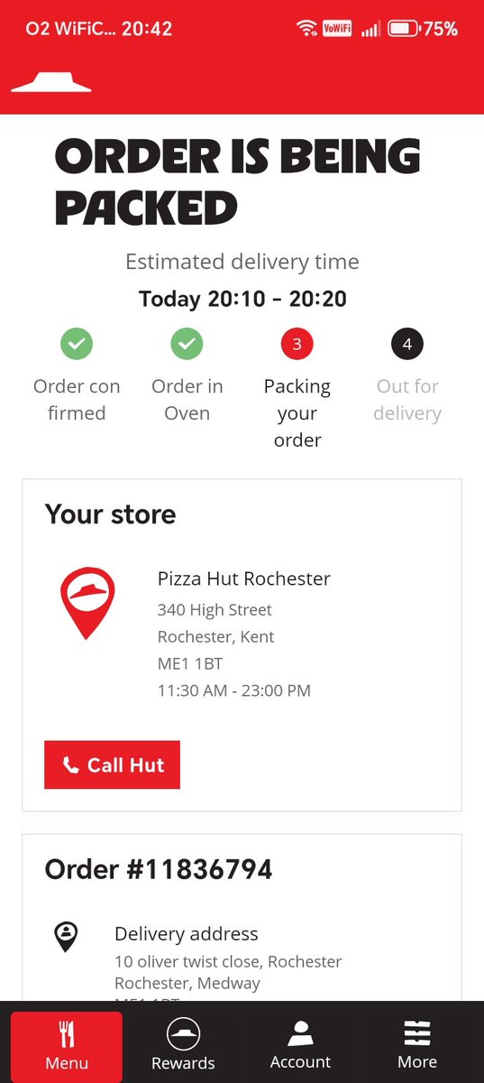 AbreyAlison's tweet photo. @pizzahut still not here https://t.co/Q8hH4QI7qz