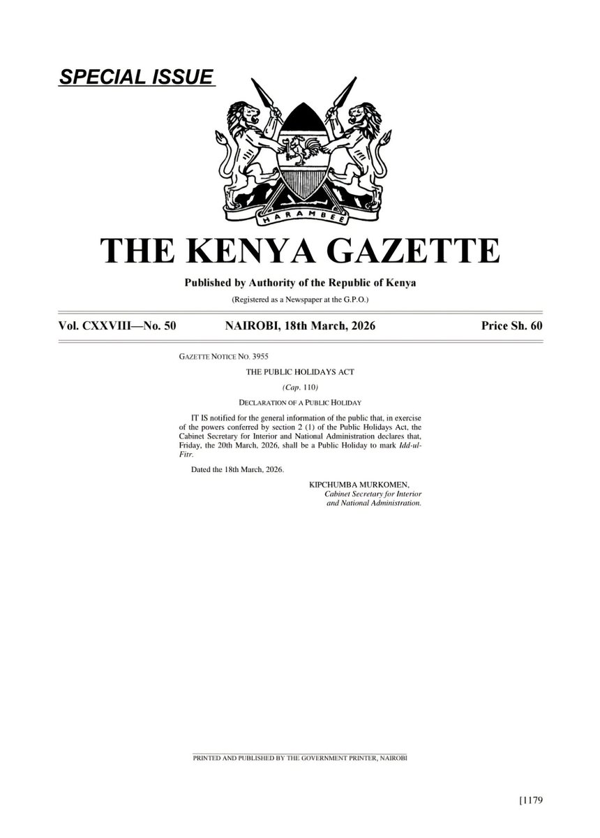 Government Spokesperson of The Republic of Kenya tweet media