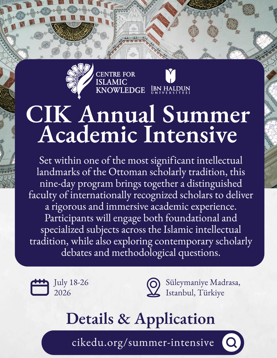 Centre for Islamic Knowledge - CIK tweet media