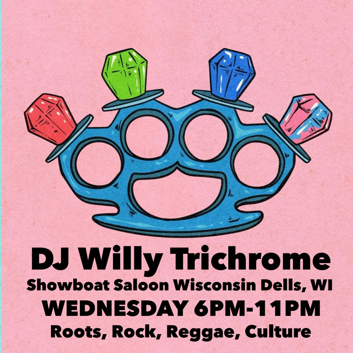 Showboat_Saloon's tweet image. DJ Willy Trichrome • Wednesday 6pm-11pm 
   Showboat Saloon Wisconsin Dells, WI 
 #SteakNight #LoveTheDells #Vinyl #DJ