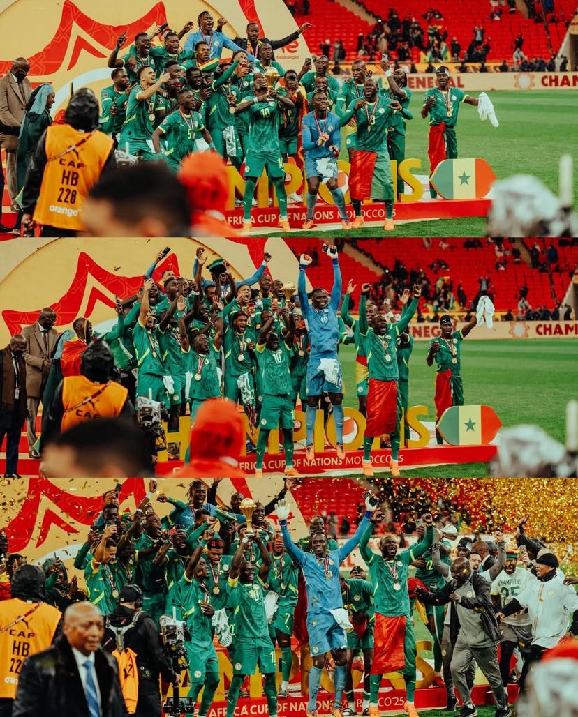 lassxii's tweet photo. Les vrais Hommes ont gagné sur le terrain vert pas sur tapis vert 🌟🇸🇳🏆 https://t.co/umRRdMCbj2