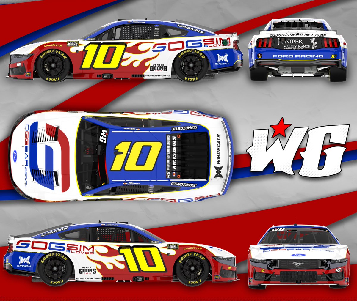 Round 4 of <a href="/CTCRacing/">CTC Racing</a> tonight @ Darlington! Throwback night so running that wonder bread paint. 

⏰: 8:30 EST
📺: twitch.tv/motostik
📺 Broadcast: youtube.com/@ctcracingnetw…

Graphic: <a href="/JustSkitzo/">Ryan</a> 
<a href="/WantedGoons/">Wanted Goons</a> <a href="/WGiRacing/">WG iRacing</a> 
#iracing #simracing #race #throwback