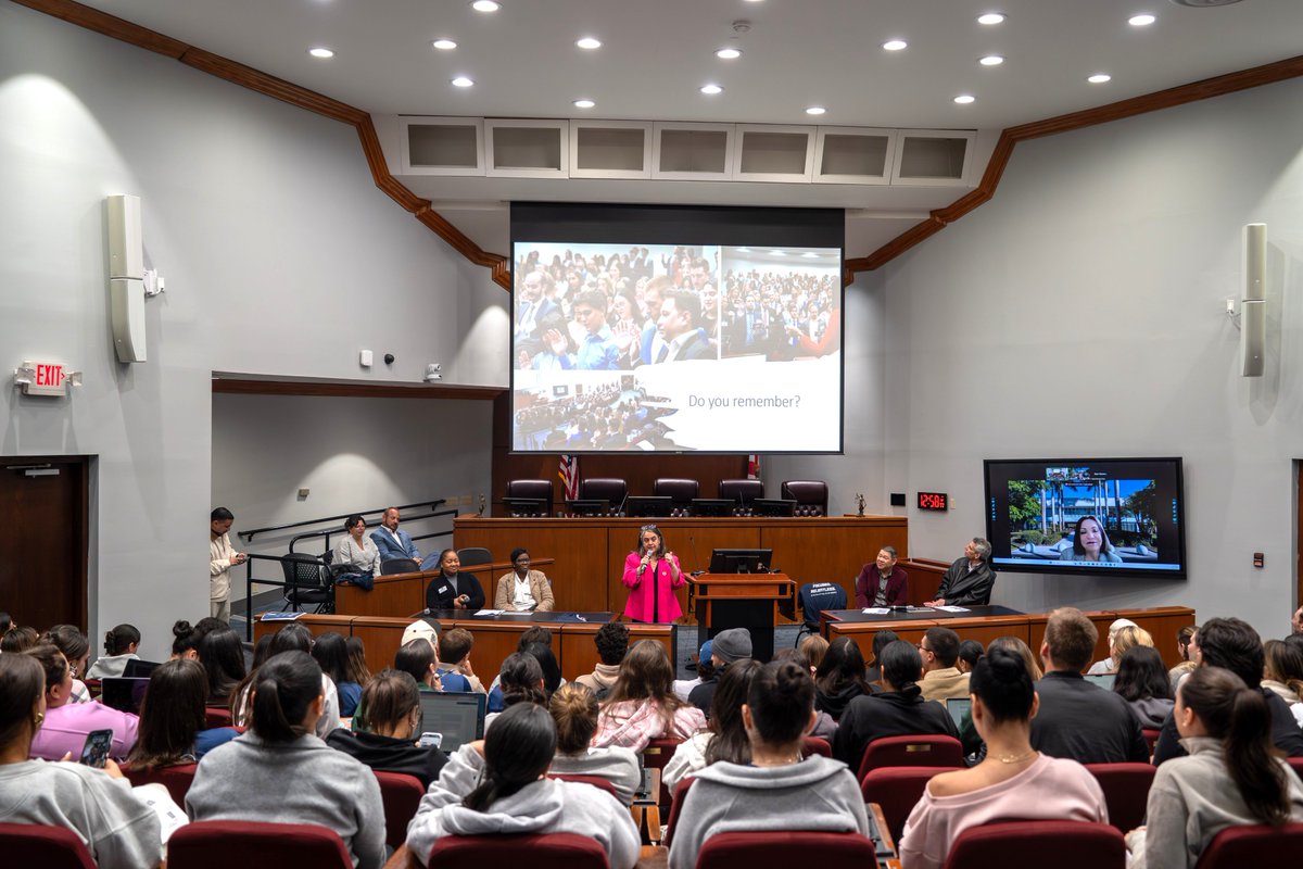 StThomasLaw's tweet photo. Class of 2026 officially launched their bar prep journey at today's Bar Exam Kickoff event!

From Dean Tarlika Nuñez-Navarro's motivating words to the Academic Success Program's roadmap for success, our students are equipped and ready to rise to the challenge.

#STUMiami #STULaw https://t.co/AKF2TSGROQ