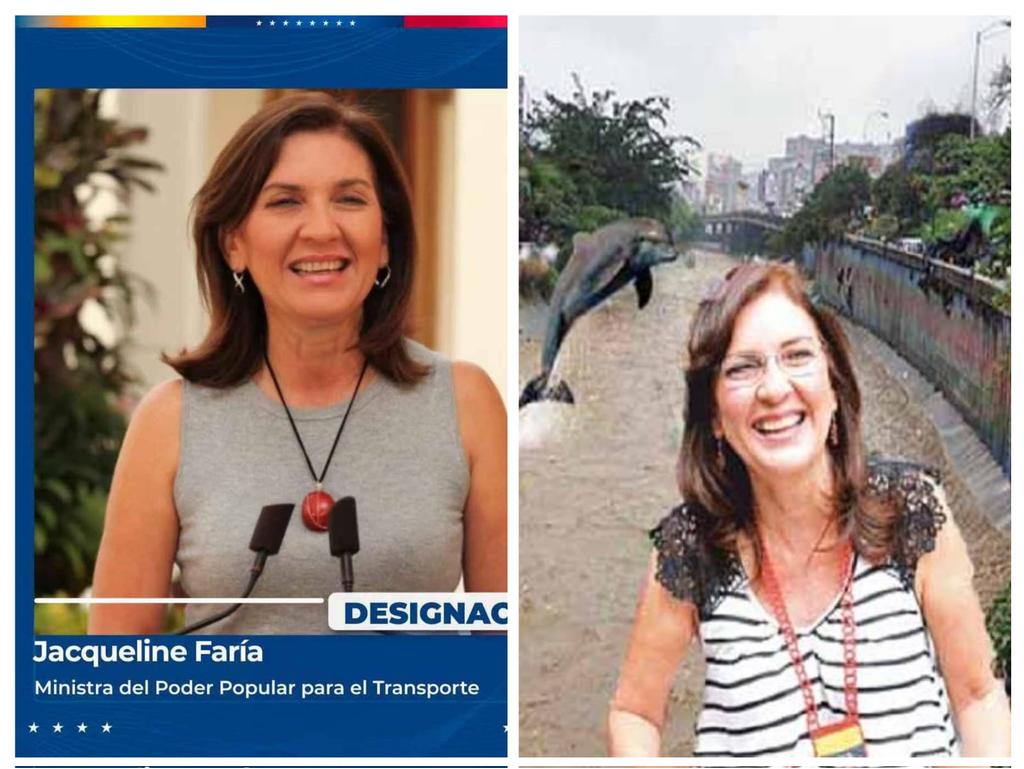 Jacqueline Faría ha sido asignada al Ministerio de Transporte. Es la misma funcionaria que en el pasado afirmó que cualquier venezolano podría bañarse en el río Guaire, asegurando que llevaría a cabo su saneamiento.
El régimen de Delcy es un reciclaje de funcionarios nefastos, lo