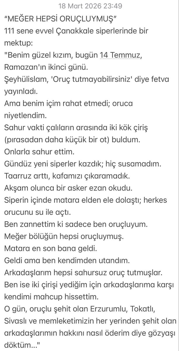 Sibeltash's tweet photo. #18MartÇanakkaleZaferi Nurlar içinde uyuyun. Bizler hepinize minnettarız. Her zaman dualarımızdasınız. 🙏🏻🌹 https://t.co/bFxhs4FMCX