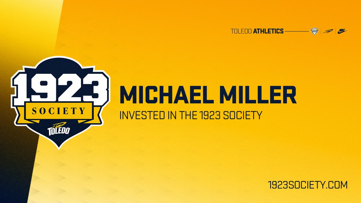 UTRocketFund's tweet photo. Today we’re excited  to recognize Michael Miller — a member of our 1923 Society and a proud former Toledo Men’s Golf student‑athlete.

Thanks for your continued investment and for helping elevate opportunities for the Rockets. 

Join by visiting: https://t.co/MJbCY1czDa. https://t.co/XPqrcZCGUM