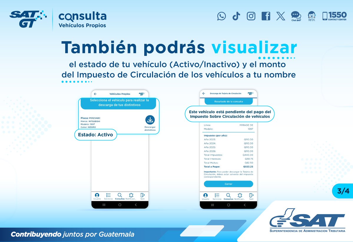 SAT Guatemala tweet media