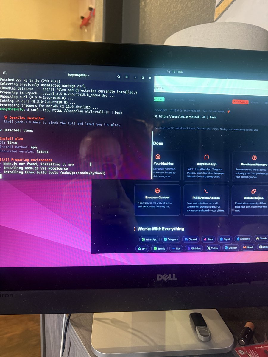 dshy's tweet photo. Getting ready to go down the rabbit hole on Open claw https://t.co/s2s3Q5CouF