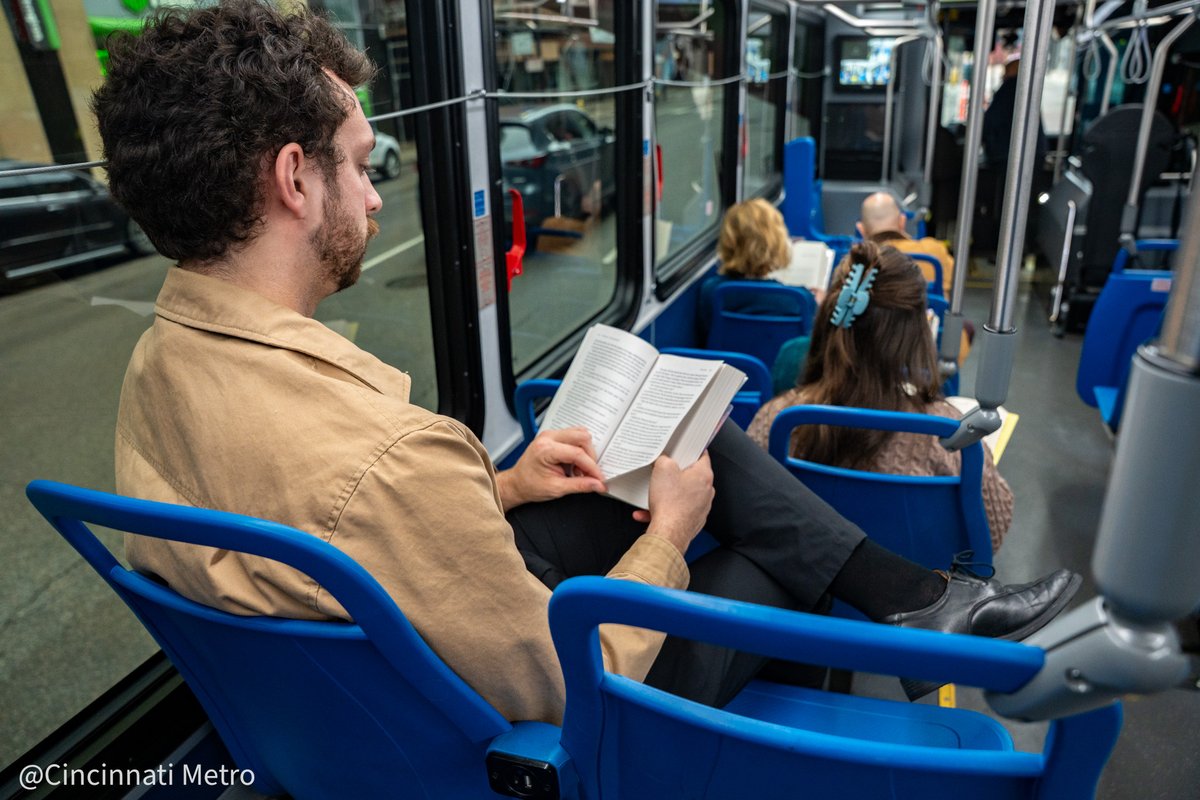 There's still time to join the Cincy Reads Challenge! Help promote accessible reading during National Reading Month. Register &amp; log your reading minutes on the Beanstack app to earn prizes for reading milestones: cincinnatilibrary.beanstack.org/reader365. Enjoy your ride on Metro, read on the bus!