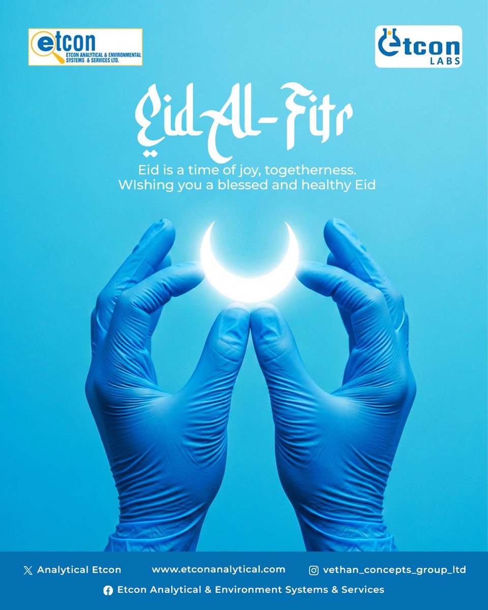 Eid Mubarak 🌙✨
Celebrating a season of reflection, gratitude, and togetherness
May this Eid bring peace, good health, and continued success to you and your loved ones.
From all of us at Etcon Analytical, we wish you a blessed celebration.

#eidmubarak #etconanalytical #eid2026