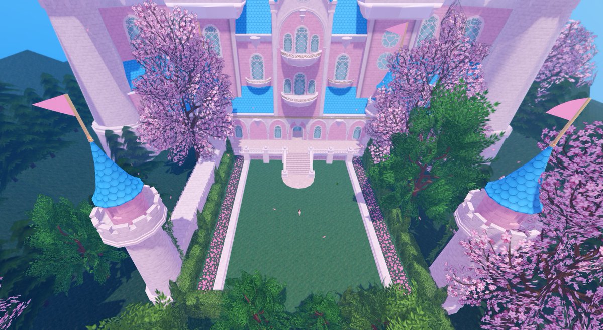 poketrainerjuju's tweet photo. The new dorm template is out! It’s called “Castle Backyard” :3 

You can customize the color of almost everything ^_^

#rhtc #royalehigh https://t.co/VxAn1uN1kE