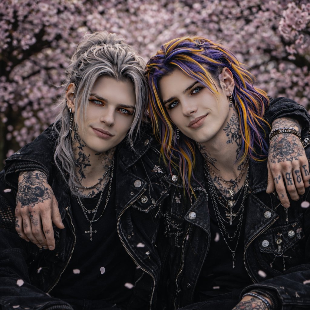 KANADEMIO_art's tweet image. #これを見たらツーショットのイラストをあげる 

素敵なタグをお繋ぎします🌸

ーThe Beginning of a Pale Crimson Worldー

“We’re waiting—for the world to bloom.” 

（世界が咲く、その瞬間を待っている）

#KANADEMIO #VisualArchive #AIart︎ #AIillustration