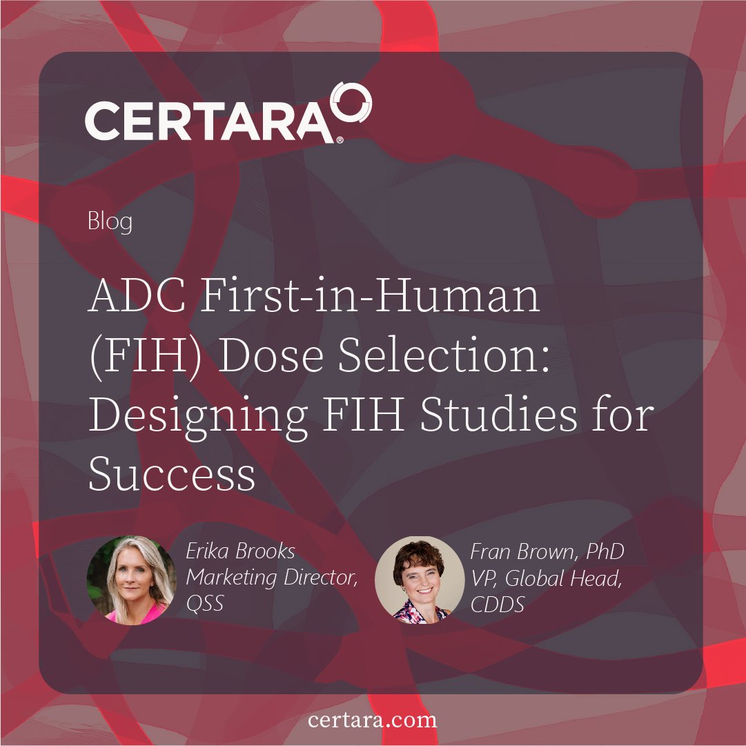 Certara's tweet photo. New Blog: ADC First-in-Human studies 🧬
Most ADCs fail due to dose strategy, not efficacy. Learn how modeling, exposure-based decisions, and smart escalation can reduce risk and define the therapeutic window.

Read: https://t.co/l4epE380dQ

#ADC #FirstInHuman #DrugDevelopment https://t.co/XL2cEl6cEC