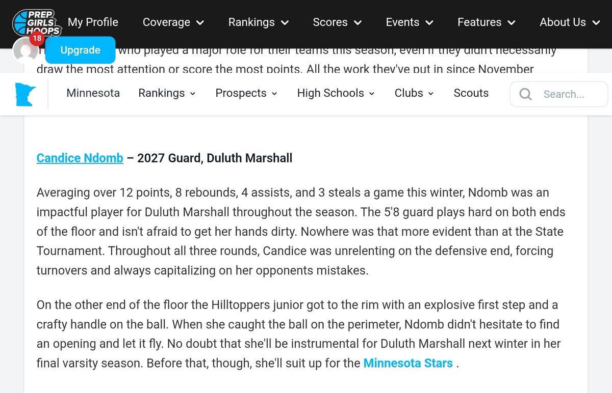 IamCandiceNdomb's tweet photo. I appreciate the recognition @PGHMinnesota at the State Tournament.
State runner-up. New motivation.
Next up: Minnesota Stars 17U. 🏀
https://t.co/sPRIt1dxe5 https://t.co/g1mW0jCJ85