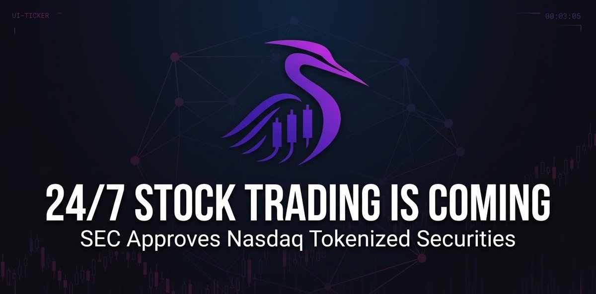 The SEC just approved Nasdaq to trade tokenized stocks on-chain.
Read that again. The second-largest stock exchange in the United States is putting securities on a blockchain. This isn't a crypto startup. This is Nasdaq.

First up: a tokenized version of the Invesco QQQ ETF.