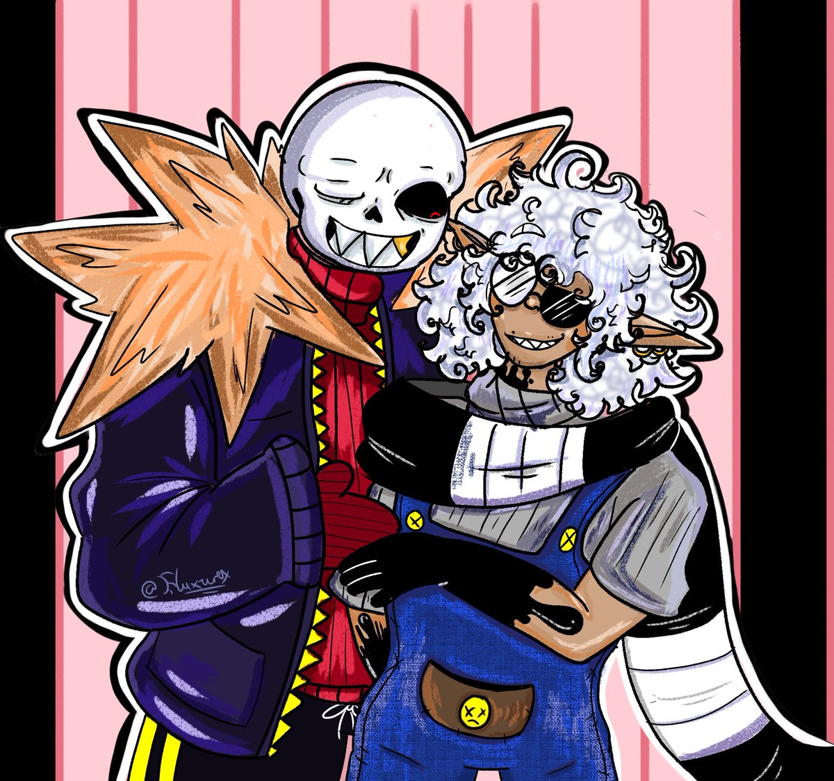 Shyson_Writes's tweet photo. Some  UTMV art because I gotta commit to the bit
#utmv #sans #selfship #fellsans #colorkiller #yumeship https://t.co/aXWPTcH89g