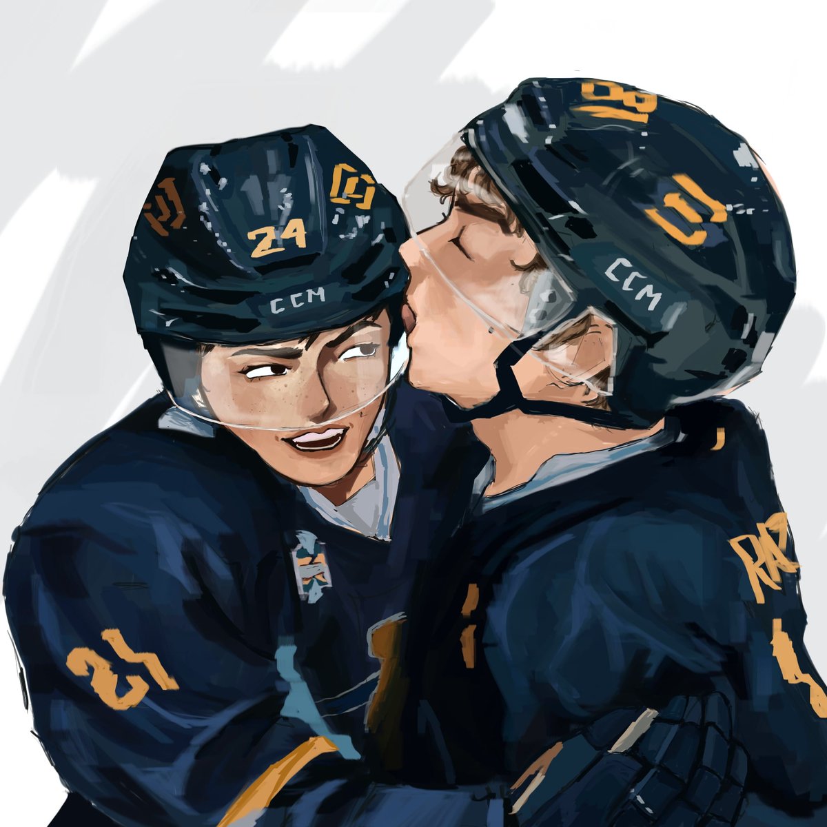 Chillimayoo's tweet photo. Guys... I think they can be gay...

#heatedrivalry https://t.co/xxQ8ausxPx