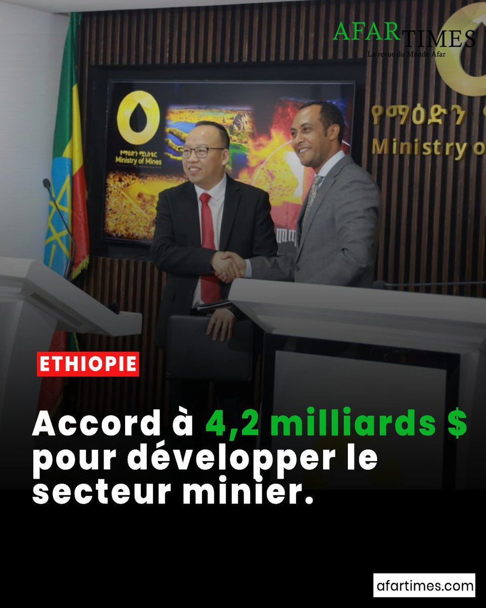 TheAfartimes's tweet photo. L’#Éthiopie intensifie sa stratégie minière avec 4,2 milliards de dollars engagés dans le fer, la potasse et l’or. Au centre de cette dynamique, la dépression du #Danakil, en région #afar, confirme son rôle stratégique.

Lien de l'article ⬇️
https://t.co/ZCmuB416vb https://t.co/O8X5b9MefT