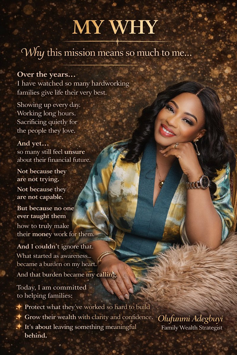 FunmiAde's tweet photo. Over the weekend I turned 51.

More than a birthday, it is a reminder that life is a gift and purpose is a responsibility.
A passion awakened to help families protect their income, grow their wealth, and build a legacy for the next generation.

So I celebrate  purpose https://t.co/bA1yJ04aCc