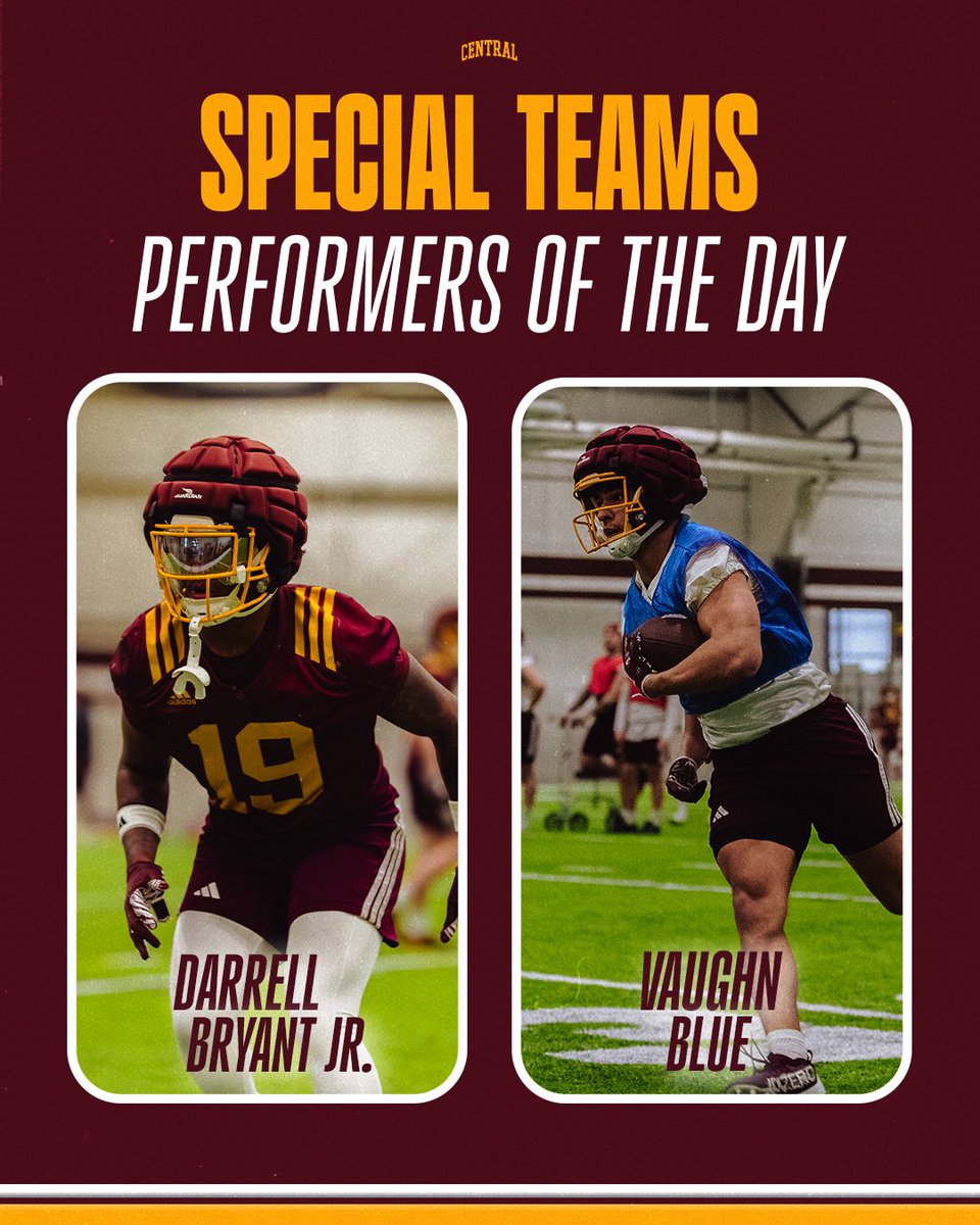 Day 2 of evaluating and these two newcomers are taking the coaching from the classroom to the field. They stood out as our Special teams performers of the day. 
<a href="/BlueVaughn/">Vaughn Blue</a> <a href="/dbryant7_/">Darrell Bryant Jr</a>