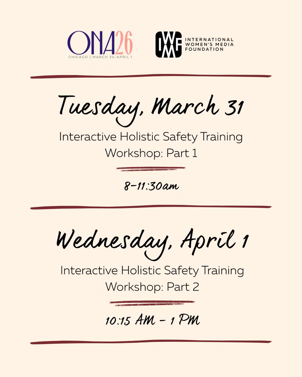 International Women's Media Foundation tweet media