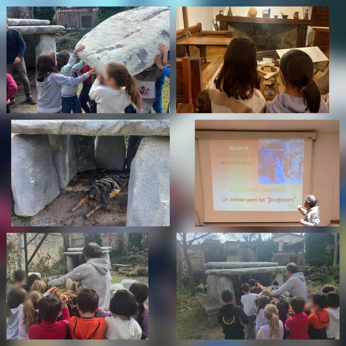 Hoy, el alumnado de primero ha disfrutado de un magnífico taller en el Museo Provincial de Ávila, donde han viajado miles de años atrás para descubrir cómo vivían nuestros antepasados 
Actividades dinámicas y muy motivadoras, que despiertan su curiosidad y asombro por la historia