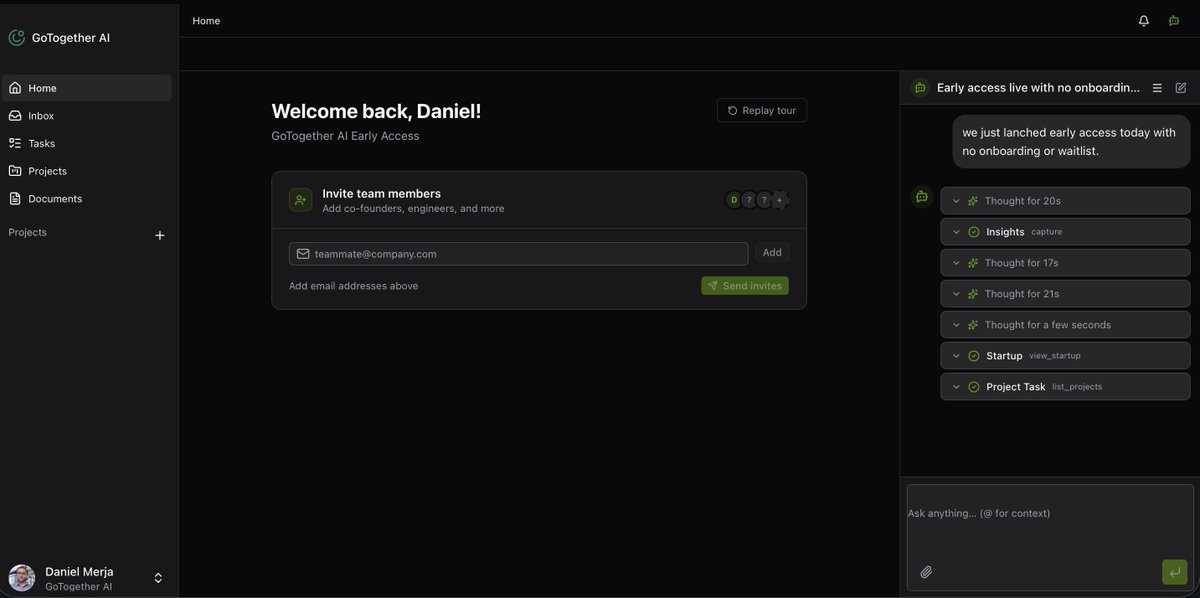 Daniel Merja ( gotogether.ai ) tweet media