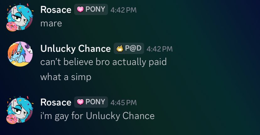 Unlucky Chance (Devotee of chrysalis)🔜 ClopCon 26 tweet media